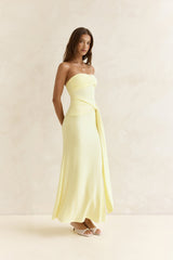 Trägerloses Maxikleid „Follow You“, Gelb