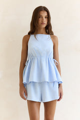Sunlounge Summers Gingham Shorts Blau