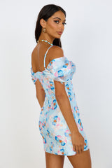 Take Me To Paris Kleid Blau