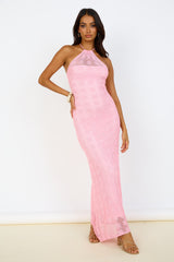 Kombucha Maxikleid Pink