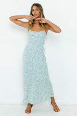 In The Air Maxikleid Blau