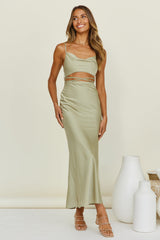 Carmela Maxikleid Salbei