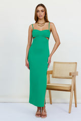 Maxikleid "Date Down" Grün