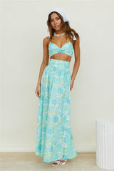 Sweet Morning Dew Crop Top Blau