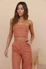 In Hindsight Crop Top Rost