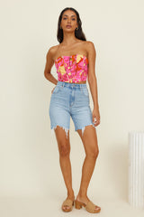 Crop Top Glowing Sun Pink