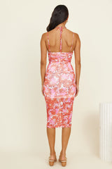 Geliebtes Träume Midi-Kleid Rosa