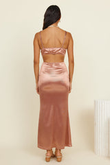 Between Us Maxikleid Braun