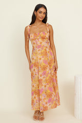 Lost In Paradise Maxikleid Gelb