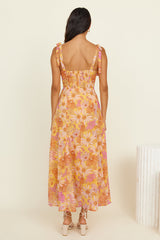 Lost In Paradise Maxikleid Gelb