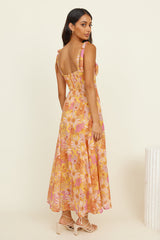 Lost In Paradise Maxikleid Gelb