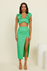 HELLO MOLLY Pixie Fun Crop Top Grün