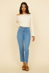 WRANGLER Drew Mom Jeans Blue Revival