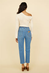 WRANGLER Drew Mom Jeans Blue Revival