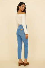WRANGLER Drew Mom Jeans Blue Revival