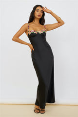Magnetic Forces Maxikleid Schwarz