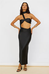 Sunset and Vine Cropped Top Schwarz
