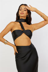 Sunset and Vine Crop Top Schwarz