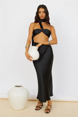 Sunset and Vine Crop Top Schwarz