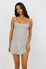 Frühlingsliebe Kleid Grau