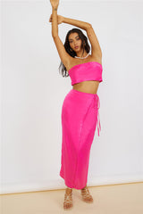 The Right Place Crop Top Rosa