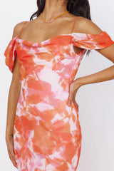Deep Dawn Maxikleid Rosa