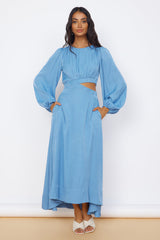Up All Night Maxikleid Blau