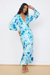 Maxikleid "Grenzenlose Möglichkeiten" Blau
