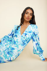 Maxikleid "Grenzenlose Möglichkeiten" Blau