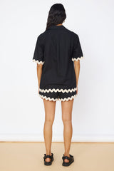 SEVEN WONDERS Harry Shirt Schwarz