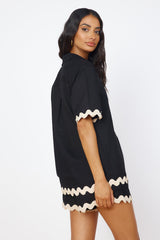 SEVEN WONDERS Harry Shirt Schwarz