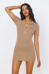 Feel Good Moments Minikleid Braun