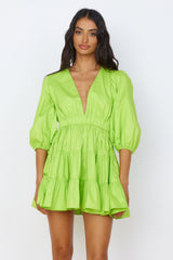 HELLO MOLLY Sweetest Treat Minikleid Limette