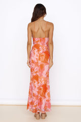 Blooming Sunshine Maxikleid Orange