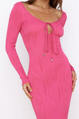 Just Believe Maxikleid Rosa