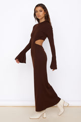Sonnengeküsstes Gefühl Maxikleid Braun