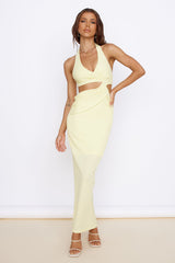 New Found Purpose Maxikleid Gelb