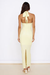 New Found Purpose Maxikleid Gelb