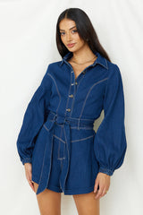 Tell It All Strampler Denim