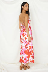 Make You Smile Maxi-Kleid Pink