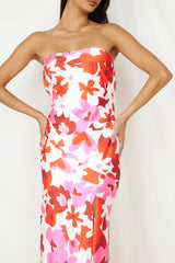 Make You Smile Maxi-Kleid Pink