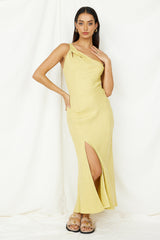 Wrinkle In Time Maxikleid Gelb