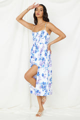 Midi-Kleid „Coastal Living“ in Weiß