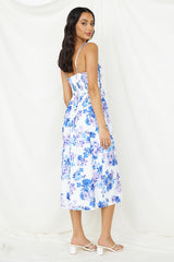 Midi-Kleid „Coastal Living“ in Weiß