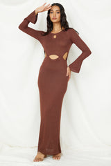 Maxikleid "The One That Got Away", Braun