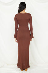 Maxikleid "The One That Got Away", Braun