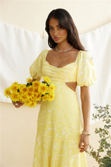 Maxikleid "Back From Florence" Gelb