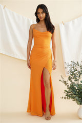 Maxikleid „Change Is Coming“ Orange