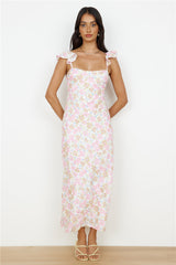 Fall Into Place Maxikleid Pink