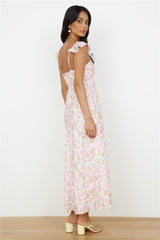 Fall Into Place Maxikleid Pink
